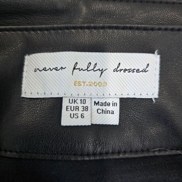 Never Fully Dressed BUNDLE of 2 Wrap Faux Leather Midi Skirts With Waist tie 6 - Picture 5 of 11